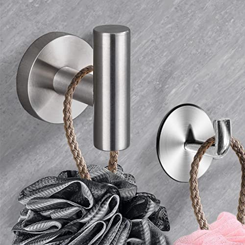 8 Pieces Bathroom Towel Rack Set, Includes 2PCS 23.6 inch Towel bar, 2PCStowel Hook, 2 PCS Towel Ring, 2PCS Toilet Paper Holder-Brushed Nickel Bathroom Accessories Sets - color: Brushed Silver, size: 8pcs-24inch