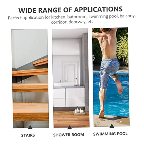 SOLUSTRE 36pcs Slip Tape for Bathroom Safety White Shower Stickers Non Skid Strips Bathtub Stickers Adhesive Bath Treads - size: 38X2cm