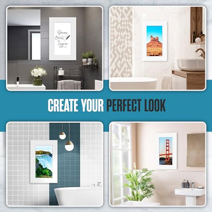Medicine Cabinet No Mirror, Without Mirror, For Bathroom Storage 14x24 | Houseables Recessed Medicine Cabinet, 17x27, 14x24, Hidden In Wall Niche, Picture Frame, Concealed, Built In, Shelf Insert - size: 14" x 24" ID, 17" x 27" OD