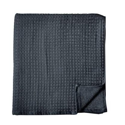 UCHINO Waffle Twist Cotton Bath Towel Absorbent Quick Dry 30x60 Ebony 1 Pc - color: Ebony, size: Bath Towel