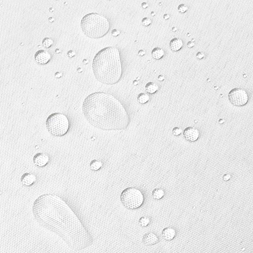 N&Y HOME Fabric Snap in Shower Curtain Liner Replacement White, 70x54 | for Hotel Style Shower Curtain Standard Size, With Magnets, Removable & Detachable, Washable, Water Repellent - color: White, size: 70"W x 54"L (Pack of 1)