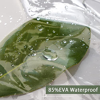 UFRIDAY 80 inch Shower Curtain Liner, Extra Long Shower Curtain or Liner 72 x 80 Inches,Transparent 9G Clear Shower Curtain Liner,EVA Shower Curtain with 5 Bottom Magnets and 12 Grommet Holes - size: 72"W x 80"L (Pack of 1)