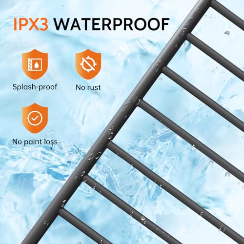 Heated Towel Racks for Bathroom,Smart 8-Bar Towel Warmer with Digital Touchscreen-Marble Base,Adjustable 115-155°F & 1-8H Timer,Freestanding Bathroom Heater for Spa Luxury,Grey