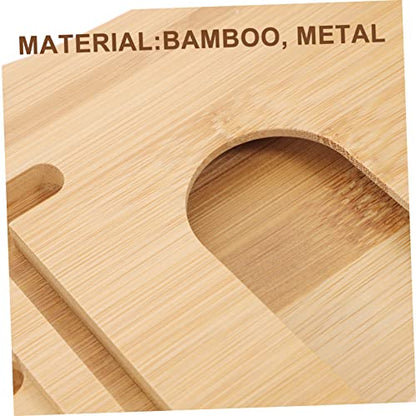 MAGICLULU Bamboo Bathtub Tray Table for Bathtub Expandable Bath Shelf Phone Holder Multifunctional Wood Bathroom Organizer for Reading and Relaxing