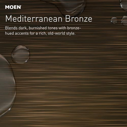Moen Engage Magnetix Mediterranean Bronze 3.5-Inch Six-Function Detachable Handheld Showerhead with Magnetic Docking System, 26100BRB - color: Mediterranean Bronze, size: Showerhead