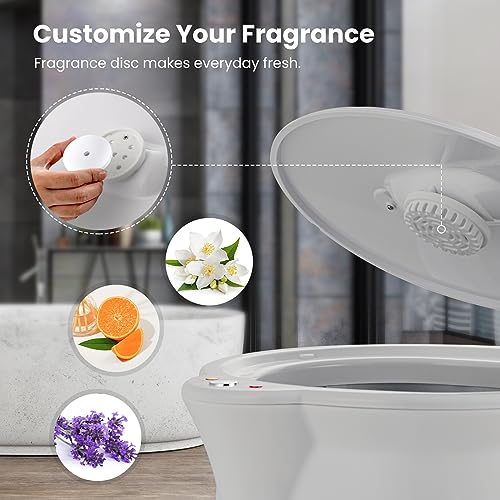 WELLHUT Towel Warmer Bucket Towel Warmers for Bathroom with Fragrance Holder, Luxury Spa Hot Towel Warmer, Towel Heater, Auto Shut Off, Holds Two 40"X70" Oversized Towels, Bathrobes, Blankets - color: Grey, size: 20 L