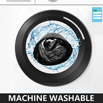WELTRXE Non Slip Bathtub Mat 35 x 16 Inches Pebbles Shower Mats with Suction Cups, Drain Holes for Bathroom Showers, Tub, Machine Washable Bathroom Mats BPA, Latex Free Safe Tub Mats - Black - color: Pebbles-black, size: 35" x 16" (Rectangular)