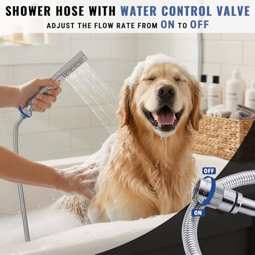 G-Promise All Metal 2 Function Bathtub Faucet with Sprayer, Universal Fit | All Metal, Built to Last, Multifunction with Flow Control, Universal Fit for 1/2 & 3/4 Inch Pipes, Bathroom upgrade