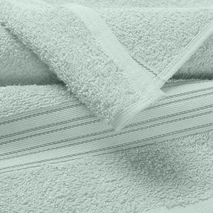 BOUTIQUO Ultra Soft Cotton Washcloths, Contains 12 Piece Face Cloths 12x12 inch, Ideal for Everyday use Face Towels, Compact & Lightweight Multi Purpose Washcloths - Sea Green - color: Sea Green, size: Washcloths - Set of 12