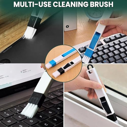 14 Pcs Crevice Cleaning Brush Set – Hard Bristle Cleaning Tools for Grout, Tile Floors, Gaps & Narrow Spaces – Multi-Purpose Grout Scrub Brush for Cleaning Bathroom, Shower, Window Tracks, Kitchen | Multi-Purpose Grout Scrub Brush for Tile Floors, Bathroo