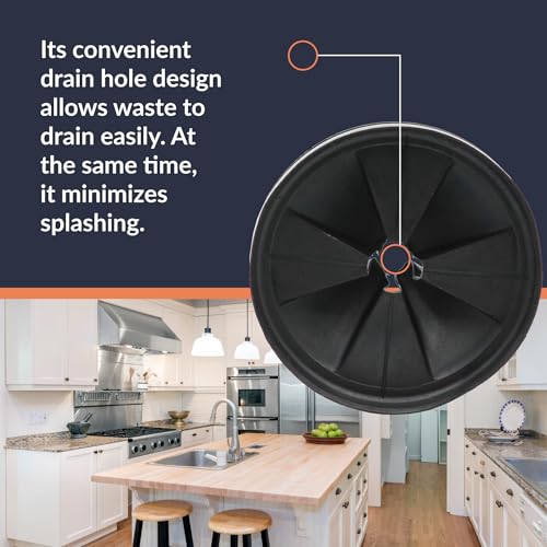 Newhouse 3-3/8-in. Diameter Garbage Disposal Splash Guards GDSPLSH, Kitchen Sink Splash Guard and Drain Cover, Easy-to-Clean Garbage Disposal Rubber Insert, Rust-Resistant Durable Silicone Sink Insert