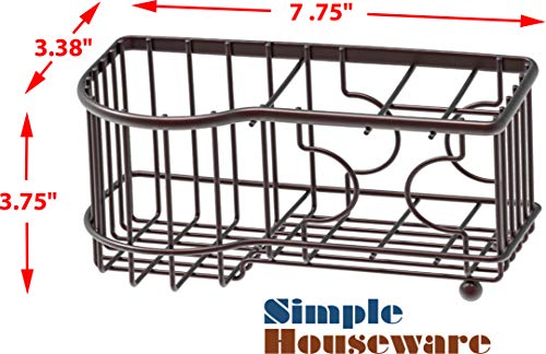 Simple Houseware Multi-Functional 6 Slots Toothbrush Holder, Bronze - color: Bronze, size: Freestanding