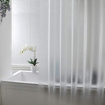 AooHome Shower Curtain Liner - 8G Eva Heavy Duty Frosted Bathroom Plastic Shower Liner with Rustproof Metal Grommets and 5 Bottom Magnets, Thickness, Water Repellent, Semi-Transparent, 72 x 75 Inch - color: Pure Translucent, size: 72"W x 75"L (Pack of 1)