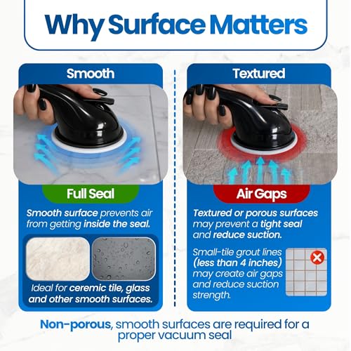 Safe-er-Grip Changing Lifestyles Suction Cup Balance Assist Bar for Bathtubs & Showers; Safety Bathroom Grab Bar Handle, All Black, 12 inches - color: Black, size: 12 inch (Pack of 1)