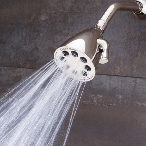 Speakman S-2251-PN Signature Icon Anystream High Pressure Adjustable Solid Brass Shower Head, Polished Nickel - color: Polished Nickel, size: 2.5 GPM