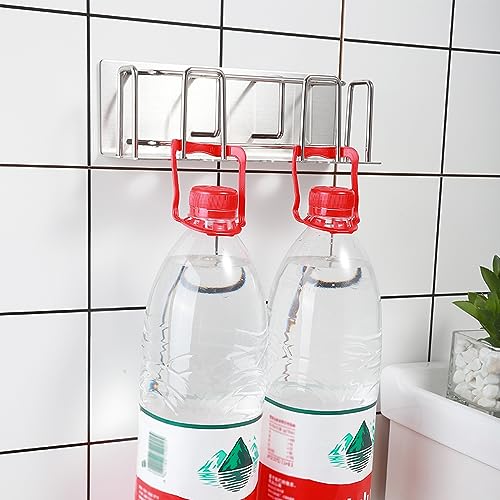 HANZE Toothbrush and Toothpaste Holder Wall Mounted – Space-Saving Bathroom Organizer (Black) - color: 4 Person - Black