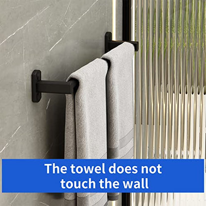 Bathroom Towel Bar for Wall Mount-Towel Rods for Bathroom-20 Inch Black Towel Holder Bath Towel Hanger - size: 20 Inch Single Bar