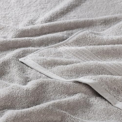 Superior Egyptian Cotton 2-Piece Bath Sheet Towel Set, Oversized Body Towels For Adults And Kids, Large Towel For Bath, Shower, Guest Bathroom, Spa, Gym, Resort, Essentials, Airbnb, Silver