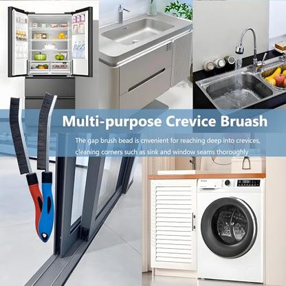 Gap Cleaning Brushes,Small Conner Crevice Cleaner Essentials Home Cleaning | Crevice Brushes for Women Men, Hard Bristle Small Space Scrub for Household House Bathroom Kithen Window Shower Sink - color: 6pcs New Model