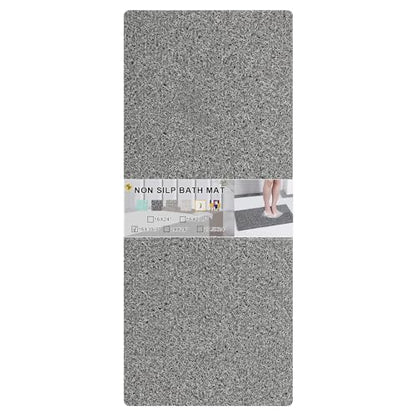Nonslip Bathtub Mat, Anti Slip Bath Mat 0.6" Extra Thick, Quick Dry Bath Tub Anti Slip Shower Mat, Loofah Non-Slip Bath Mat for Tub Bathroom Pool Kitchen Entryway Home Hotel(Grey 16x39) - color: Grey, size: 16" x 39" (Rectangular)