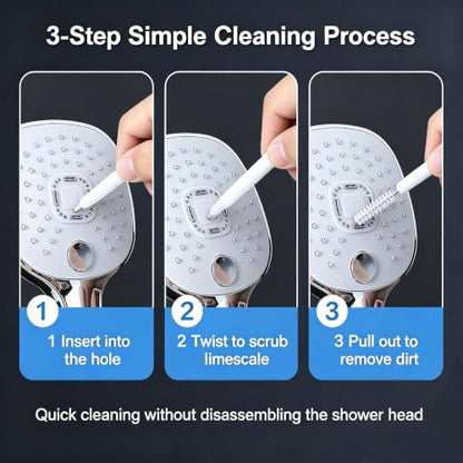 Shower Head Cleaning Brush for Small Holes, Multifunctional Shower Head Cleaner Tool Anti-Clogging Nozzle, Showerhead Cleaning Brushes Picks for Household Bathroom (30Pcs) - color: 30pcs