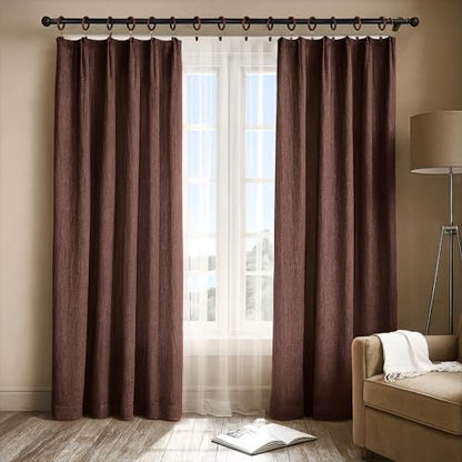 Handcrafted Rosewood Shower Curtain Rings with Clips – 2.5" Outer, 1.75" Inner Diameter – Smooth Wooden Rings with Metal Clips for Shower Curtains and Bathroom Drapes – Pack of 24 - size: 1.75" Inner Diameter