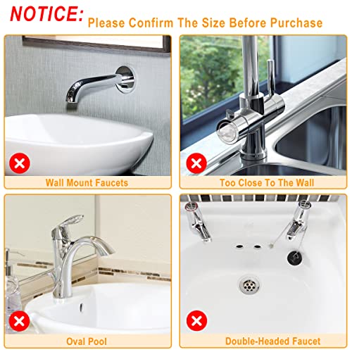 Sink Splash Guard Silicone Sink Faucet Mat Sink Accessories | for Kitchen, Bathroom, Sink Sponge Holder (Grey) - color: Gray
