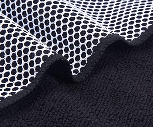 Dish Cloth for Washing Dishes Kitchen Washcloth Cleaning Cloth | 12x12inch 5pack Kitchen Towels Rags, Microfiber Cleaning Cloths, Wash Cloths with Poly Scour Side, Wholesale, Black - color: Black, size: 12inchx12inch 5pack