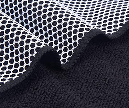 Dish Cloth for Washing Dishes Kitchen Washcloth Cleaning Cloth | 12x12inch 5pack Kitchen Towels Rags, Microfiber Cleaning Cloths, Wash Cloths with Poly Scour Side, Wholesale, Black - color: Black, size: 12inchx12inch 5pack