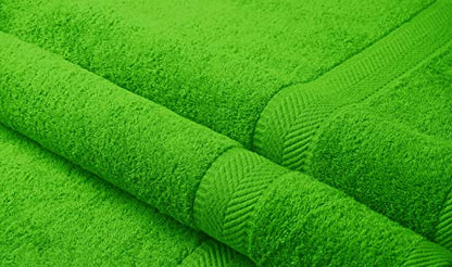 BY LORA 2-Pack Oversized Bath Sheets, Terry Cotton Hotel Large Towels, Lime Green - color: Lime, size: Bath Sheet 2-Pack