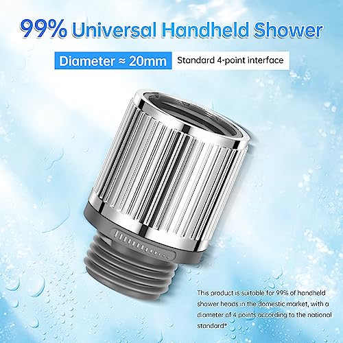 MAAYAYA 2-Pack Shower Flow Control Valve, Rotating Body, Chrome | MAAYAYA 2-pack chrome valves; rotate body to adjust flow; screw-mount; fits handheld showers & bidet sprayers; leak-free - color: Silver