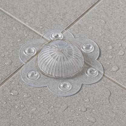 2-Pack Hair Catcher Drain Cover – 5" Dome-Shaped Soft PVC with 6 Suction Cups – Clear Hair Stopper for Shower & Bathtub Drains – Prevents Clogs Without Blocking Water Flow