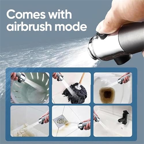Shower Drops Head Filtered Showerhead With Five Filters,Filtered Shower Head With Handheld,High Pressure Turbo Showerhead,Reusable,Adjustable Settings With Hose 5-piece set