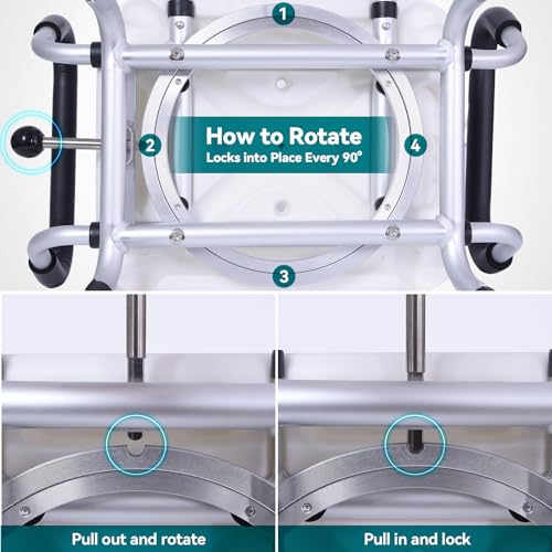 Shower Chair for Inside Shower, 400 lb Capacity, Adjustable Height | Heavy Duty Shower Chair for Elderly and Disabled, Non-Slip Shower Stool with Removable Arms and Back, Lightweight Bath Seat - color: Light Gray
