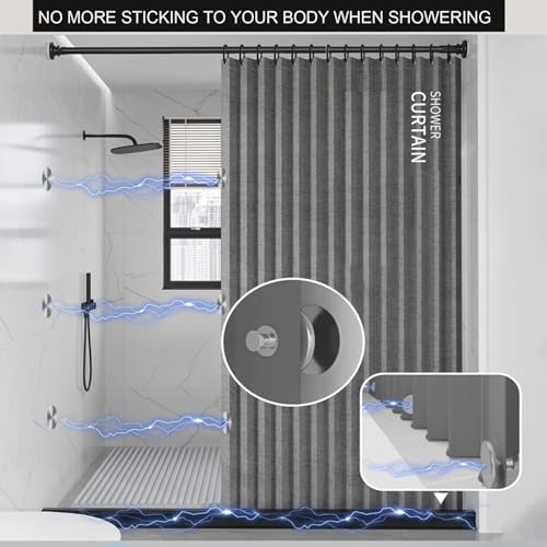 20 Pairs Magnetic Curtain Clips, Curtain Magnets Closure Prevent Light Leaking, Shower Curtain Side Magnets to Keep Shower Liner Closed and Tight to The Wall with 40 Pcs Self-Adhesive Patch - size: 20 Pairs (40 Pieces)