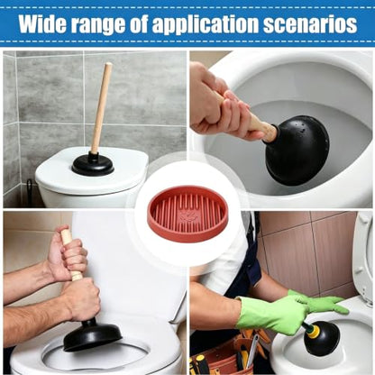 Toilet Plunger with Plunger Holder | Heavy Duty Bathroom Plunger Set for Toilet Repairable Blocked Toilets Sinks and Drains - color: Group 4