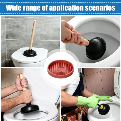Toilet Plunger with Plunger Holder | Heavy Duty Bathroom Plunger Set for Toilet Repairable Blocked Toilets Sinks and Drains - color: Group 2