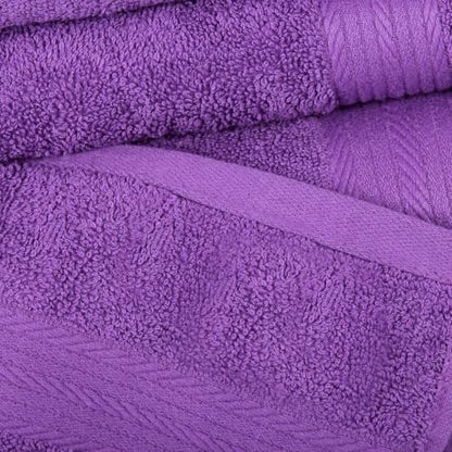100% Cotton Washcloths 12x12 Inches, 600 GSM, Soft & Absorbent, Durable, Set of 10, Purple - color: Purple, size: Washcloth Set of 10