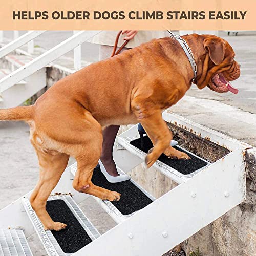 Non-Slip Stair Treads for Wooden Steps, Indoor and Outdoor Grip Tape Black | 15 Pack, 6 x 24 Inches, Waterproof 80-Grit Adhesive Treads, Concrete Step Use, Strong Non-Skid Traction, Weather Resistant - size: Black, style: 15 Pack