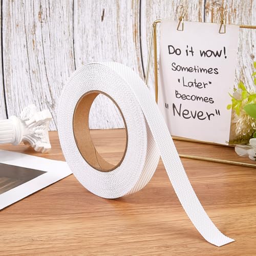 CREATCABIN Grip Tape Roll Waterproof White Grip Tape Safety Non Skid Strips for Furniture Anti Slip Mobile Device Grip Fixed Outdoor Stairs Home Bathtubs Bathroom Floor Kitchen Adhesion Use 394x0.8in - style: white