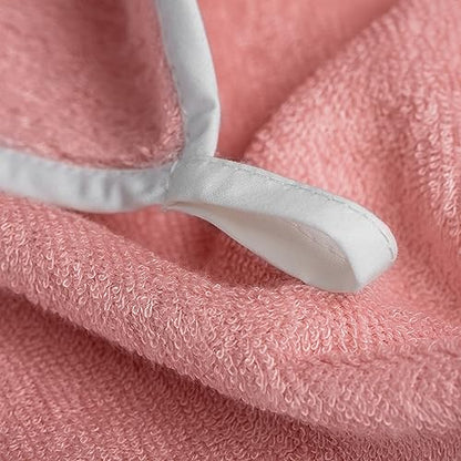 Soft Baby Washcloths Set - Absorbent Natural Baby Wash Cloth for Delicate Skin - 12"x12" Large Baby Bath Washcloths - Newborn Bath Face Towel (Pink) - color: Pink
