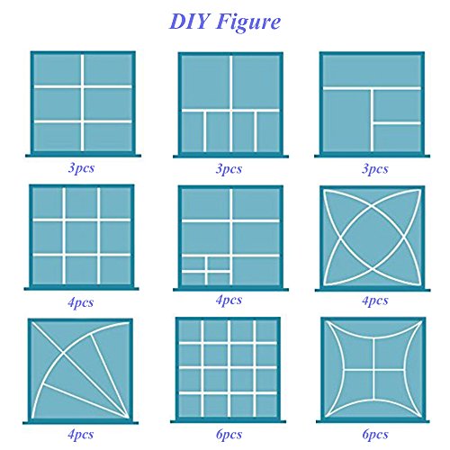 8pcs DIY Plastic Drawer Organizer Adjustable Drawer Dividers for Home Tidy Closet, Socks, Underwear, Office School Supplies, Kitchen Utensil Tools (Blue) - color: Blue