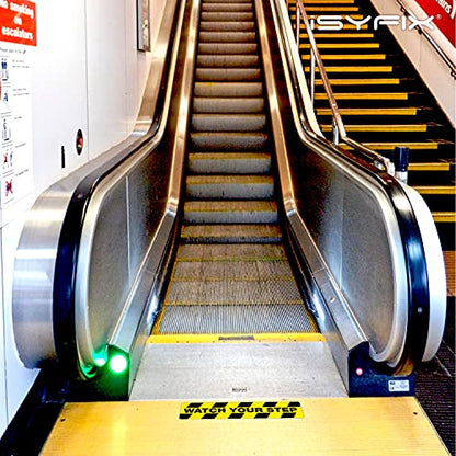 iSYFIX Watch Your Step Floor Decals Stickers, 6 Pack, 20x5 Inch | Premium Self-Adhesive Vinyl, Laminated Anti-Slip, Water Resistance, Indoor & Outdoor - size: 20x5 inch