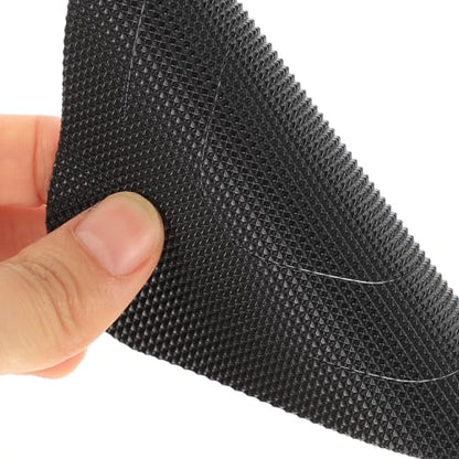 ARTIBETTER 20 Sheets Anti Skid Bathtub Stickers Bathroom Self-Adhesive Non Slip Stickers for Tub Shower Floor Safety Square Black - size: 10X10CM
