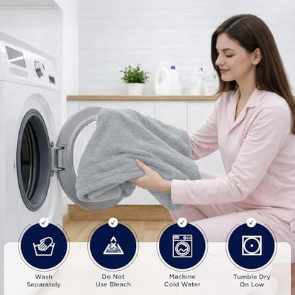 DAN RIVER Pack of 1 Bath Sheet 40x80 Inches, Extra Large Oversized Bath Towels, Thick Absorbent Hotel Bath Towels - Highrise - color: Highrise