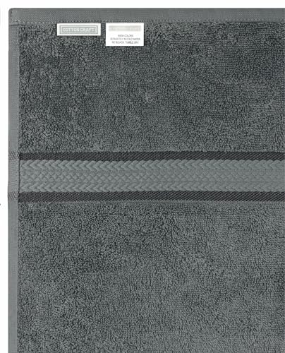 COTTON CRAFT Ultra Soft Bath Sheet - 2 Pack 100% Ringspun Cotton Towels | Oversized 35x70 inch Charcoal Bath Sheet Towel - Absorbent 580 GSM Quick Dry Everyday Luxurious Hotel Quality Bathroom Towels - color: Charcoal, size: 2 Pack Bath Sheet