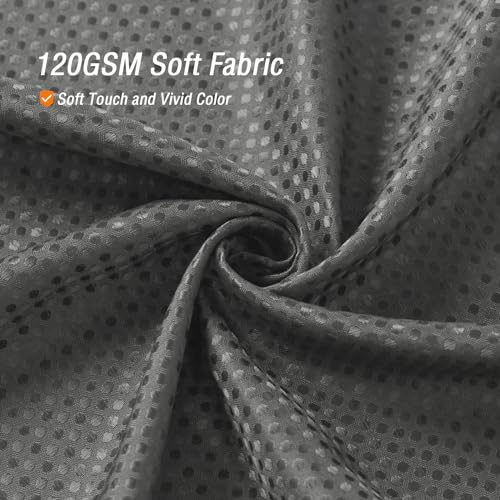 Long Charcoal Grey Fabric Shower Curtain, 72 x 78 | Tall Cloth-Textured Shower Curtain for Bathroom, Water Repellent, Machine Washable - color: Charcoal Grey, size: 72"W x 78"L (Pack of 1)