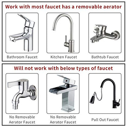 ZCONIEY Sink Faucet Sprayer Attachment Hair Pet Rinser Showerhead with Stop Water-saving Function - color: a-silver