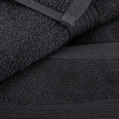 100% Cotton Washcloths 12x12 Inches, 600 GSM, Soft & Absorbent, Durable, Set of 10, Gray - color: Grey, size: Washcloth Set of 10