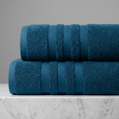 RIVERSIDE Pack of 2 Extra Large Bath Sheets 35 x 70 Inches, 100% Ring Spun Cotton, Hotel Quality, Oversized Bath Towels, Super Soft, Highly Absorbent & Quicker to Dry, Blue Opal - color: Blue Opal, size: Bath Sheets (PK 2)